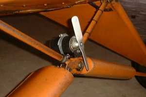 Wind generator front view at the Annals of 
the Piper Cub